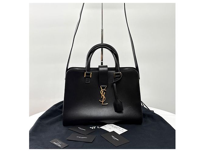 Autre Marque Borsa a spalla Cabas in pelle Small Black - vista 8