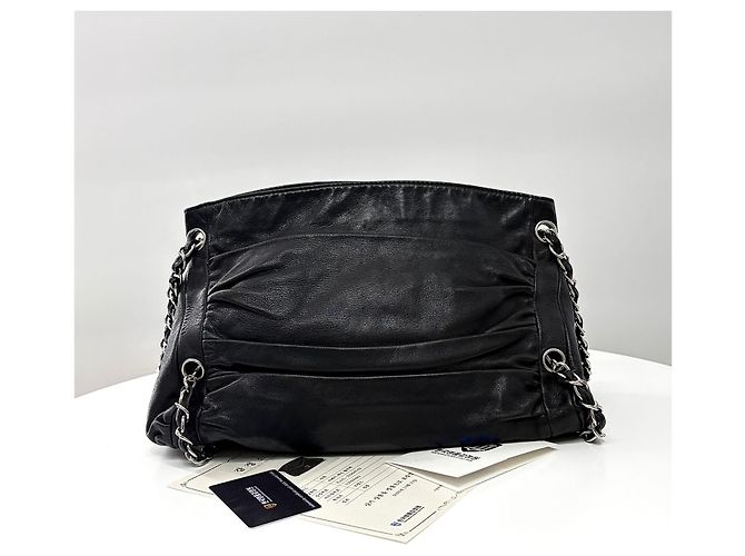 Chanel Schultertasche mit Kette Schwarz - Ansicht 5