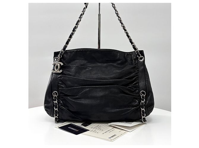 Chanel Schultertasche mit Kette Schwarz - Ansicht 6