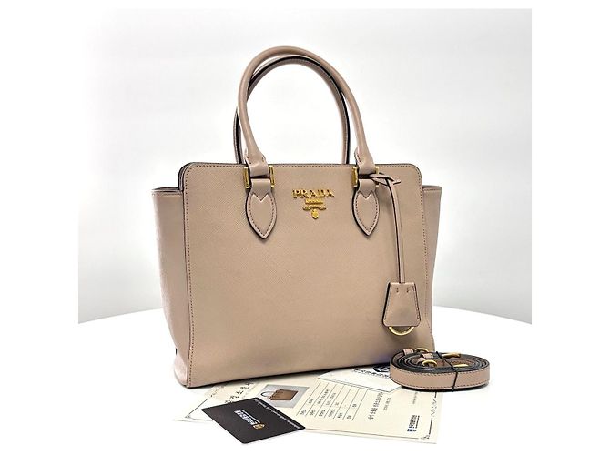 Prada Borsa Tote e borsa a tracolla in pelle Saffiano - vista 4