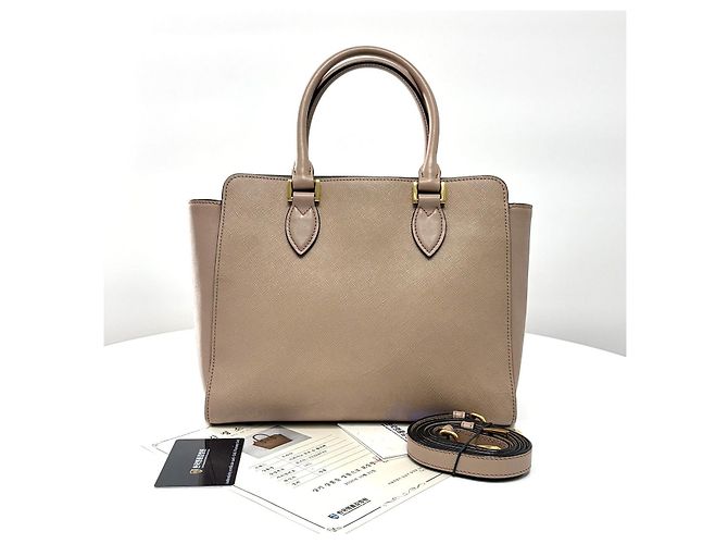 Prada Borsa Tote e borsa a tracolla in pelle Saffiano - vista 5