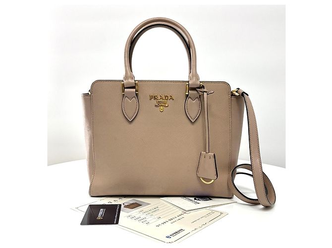 Prada Borsa Tote e borsa a tracolla in pelle Saffiano - vista 6