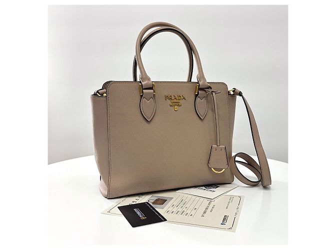 Prada Borsa Tote e borsa a tracolla in pelle Saffiano - vista 7