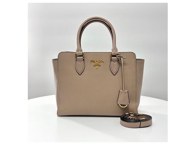 Prada Borsa Tote e borsa a tracolla in pelle Saffiano - vista 9