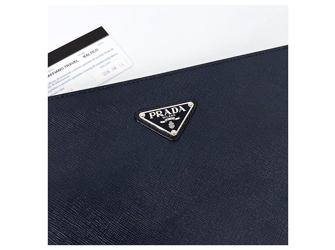 Prada Pochette à documents en Saffiano - vue 4