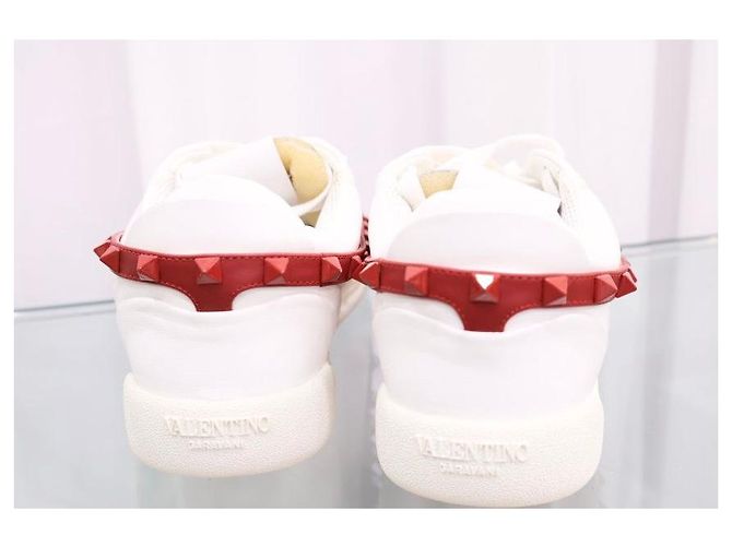 Valentino Rockstud Sneaker Leder Rot - Ansicht 4