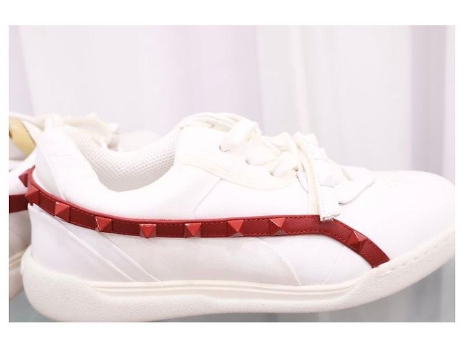 Valentino Rockstud Sneaker Leder Rot - Ansicht 5