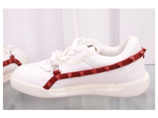 Valentino Rockstud Sneaker Leder Rot - Ansicht 6