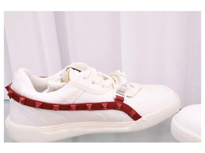 Valentino Rockstud Sneaker Leder Rot - Ansicht 7