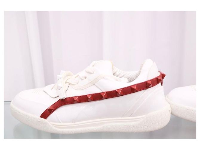 Valentino Rockstud Sneaker Leder Rot - Ansicht 8