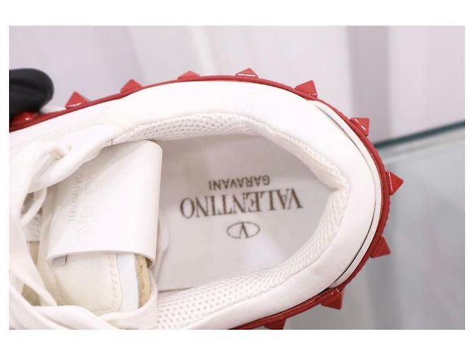 Valentino Rockstud Sneaker Leder Rot - Ansicht 9