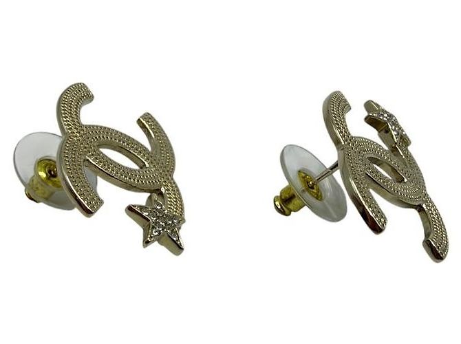 Chanel Orecchini a stella Crystal CC Logo - vista 5