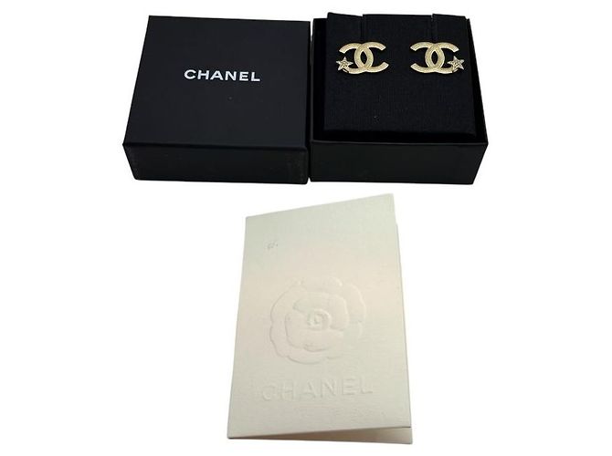 Chanel Orecchini a stella Crystal CC Logo - vista 6