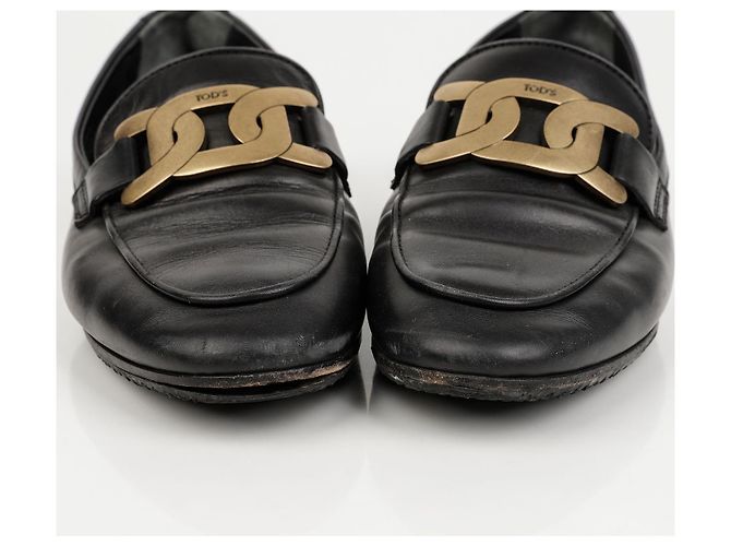 Tod's Leather Loafers Black - view 4