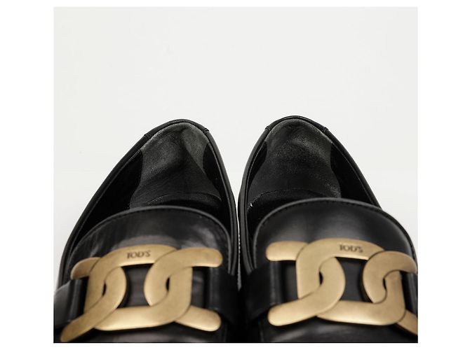 Tod's Leather Loafers Black - view 5