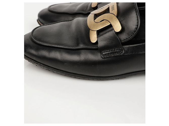 Tod's Leather Loafers Black - view 7