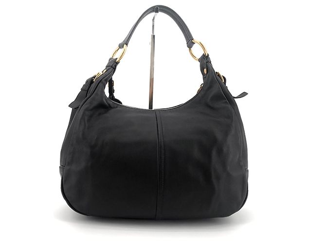 Prada Borsa a tracolla hobo in pelle di vitello morbida - vista 10