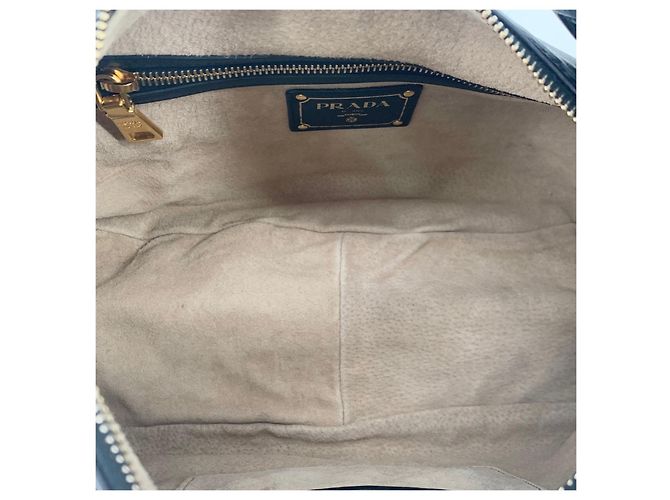 Prada Borsa a tracolla hobo in pelle di vitello morbida - vista 7