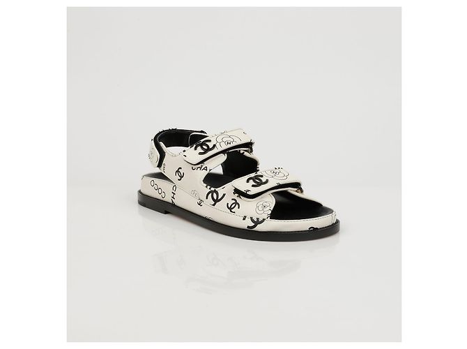 Chanel Sandali in Velcro Multi CC - vista 2