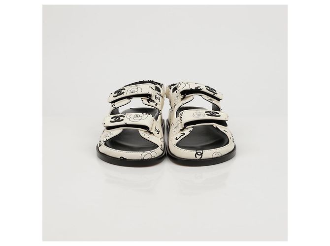 Chanel Sandali in Velcro Multi CC - vista 4