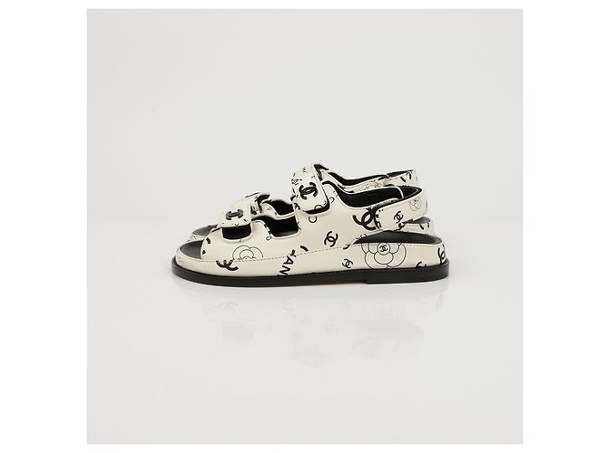 Chanel Sandali in Velcro Multi CC - vista 5