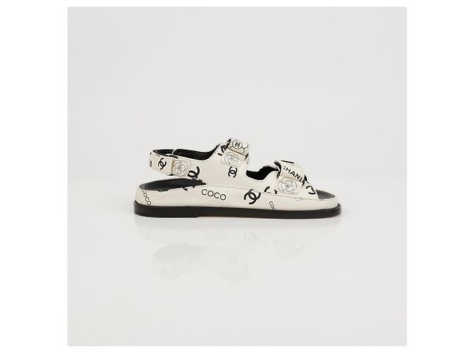 Chanel Sandali in Velcro Multi CC - vista 7