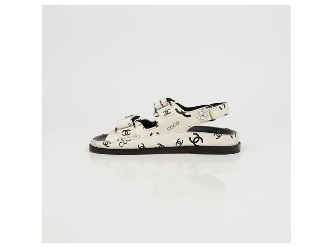 Chanel Sandali in Velcro Multi CC - vista 8