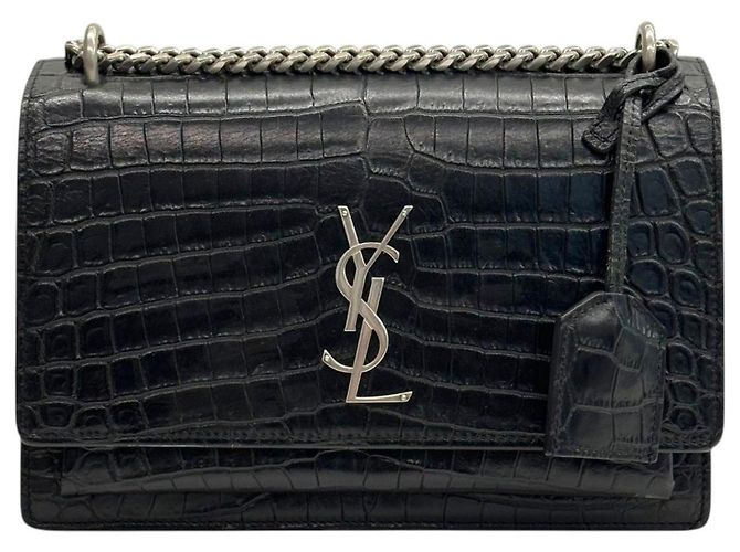 Autre Marque Sunset Tasche aus Krokodil Medium Silver - Ansicht 2