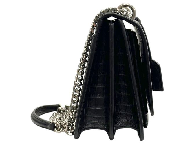 Autre Marque Sunset Tasche aus Krokodil Medium Silver - Ansicht 4