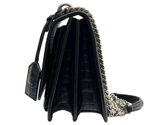 Autre Marque Sunset Tasche aus Krokodil Medium Silver - Ansicht 5