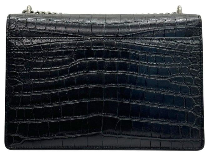 Autre Marque Sunset Tasche aus Krokodil Medium Silver - Ansicht 9