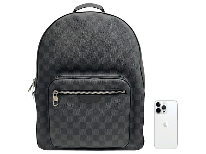 Louis Vuitton Josh Rucksack aus Graphit-Canvas - Ansicht 3