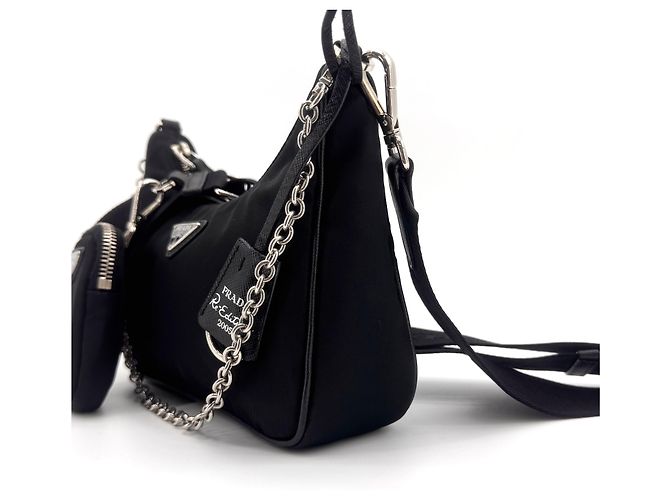 Prada Borsa a tracolla Reedition Re-Nylon Black - vista 4