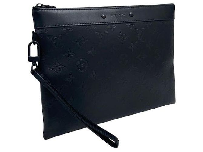Louis Vuitton Pochette To Go Strap Clutch Bag Monogram Shadow - vista 2