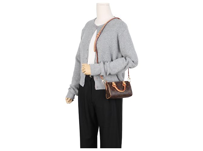 Louis Vuitton Borsa Tote Nano Speedy Monogram Canvas - vista 11