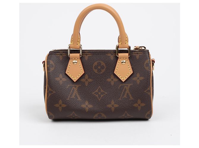 Louis Vuitton Borsa Tote Nano Speedy Monogram Canvas - vista 3