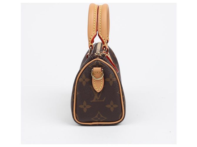 Louis Vuitton Borsa Tote Nano Speedy Monogram Canvas - vista 5