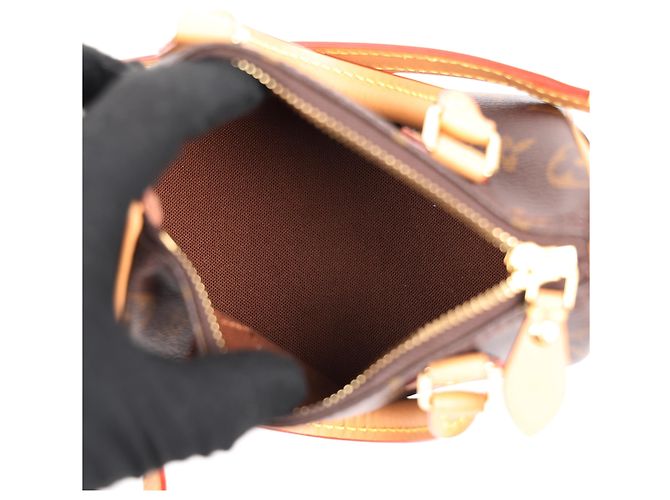 Louis Vuitton Borsa Tote Nano Speedy Monogram Canvas - vista 9