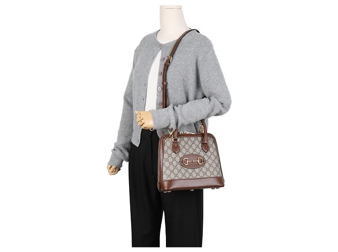 Gucci Bolso Horsebit Small Marrón - vista 11