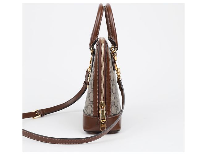 Gucci Bolso Horsebit Small Marrón - vista 4