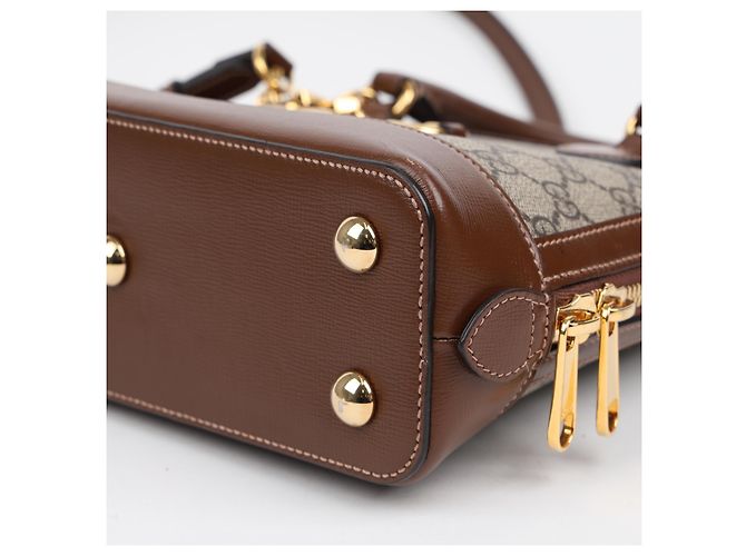 Gucci Bolso Horsebit Small Marrón - vista 8
