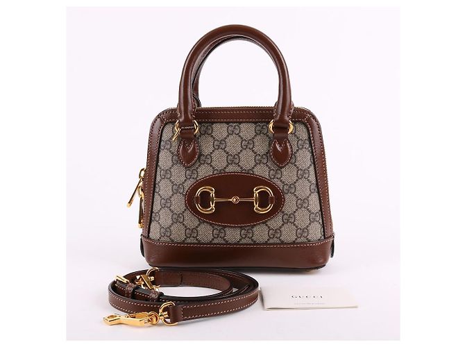 Gucci Bolso de hombro pequeño Horsebit marrón - vista 12