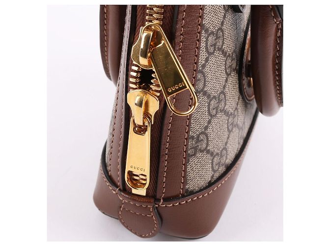Gucci Bolso de hombro pequeño Horsebit marrón - vista 6