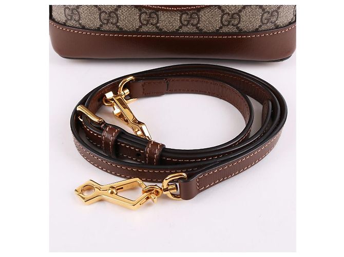 Gucci Bolso de hombro pequeño Horsebit marrón - vista 7