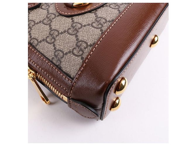 Gucci Bolso de hombro pequeño Horsebit marrón - vista 9