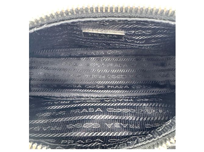 Prada Borsa a tracolla Re-Edition in nylon nera - vista 7