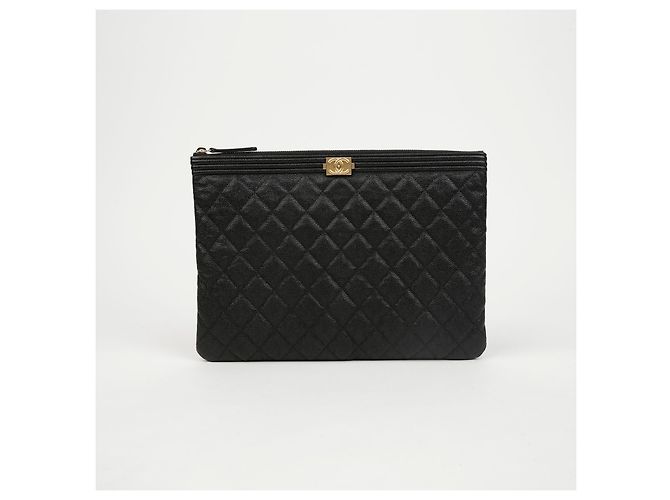 Clutch Chanel New Medium Marrone in Pelle di Vitello - vista 2
