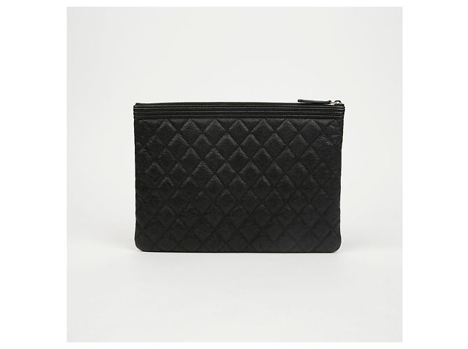 Clutch Chanel New Medium Marrone in Pelle di Vitello - vista 3