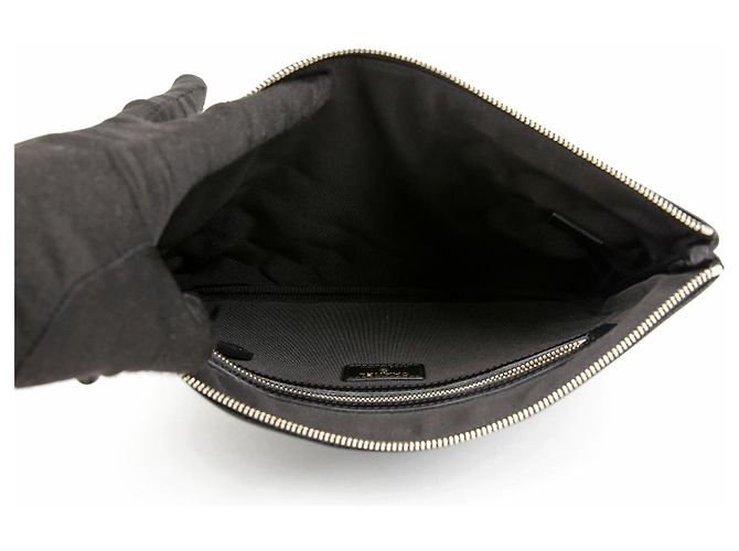 Clutch Chanel New Medium Marrone in Pelle di Vitello - vista 7