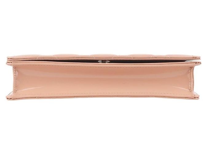 Borsa a tracolla Lady Dior Chain Pouch in Cannage Vernice - vista 6